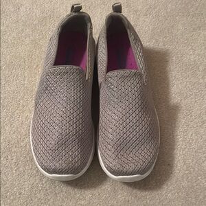 Women's Goga Mat Skechers Gray Slip-On Shoes